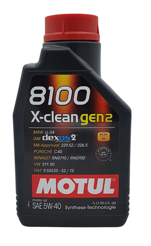 Motul 8100 X-clean GEN2 5W-40 1 Liter