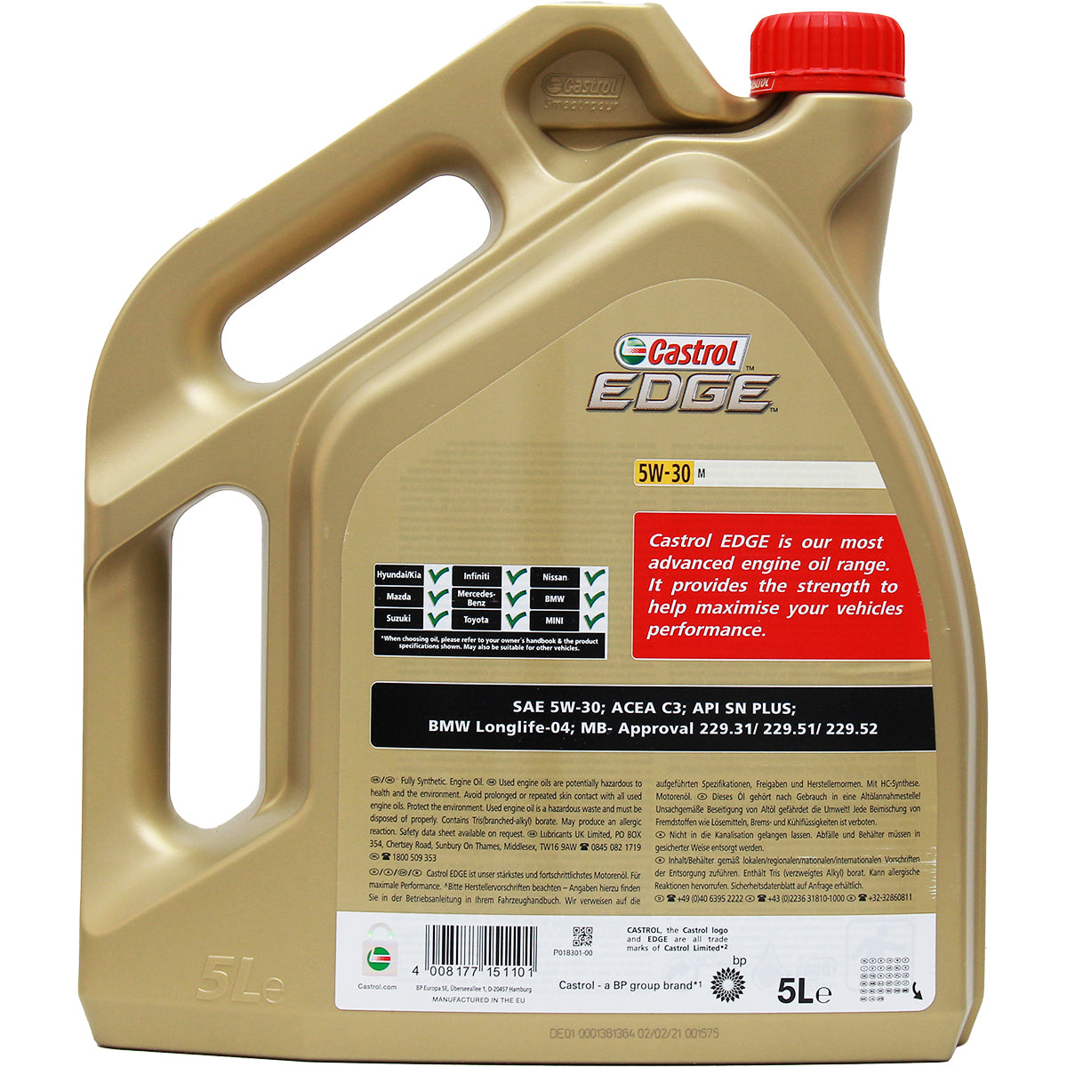 Castrol Edge 5W-30 M 5 Liter – oel-billiger