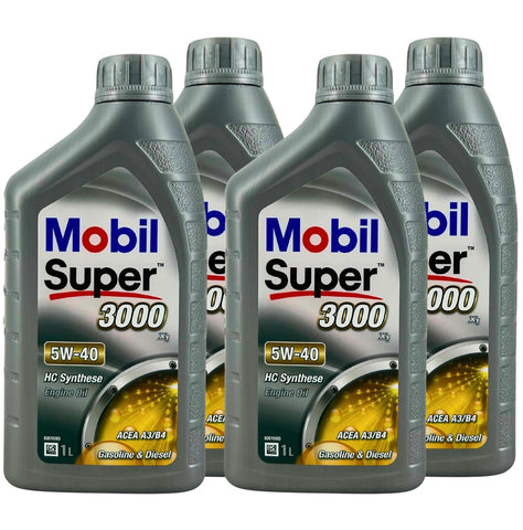Mobil Super 3000 X1 5W-40 4x1 Liter