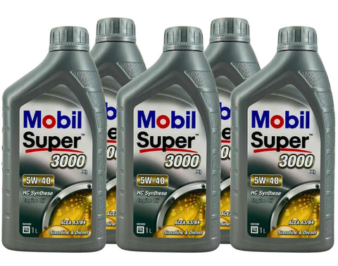 Mobil Super 3000 X1 5W-40 5x1 Liter