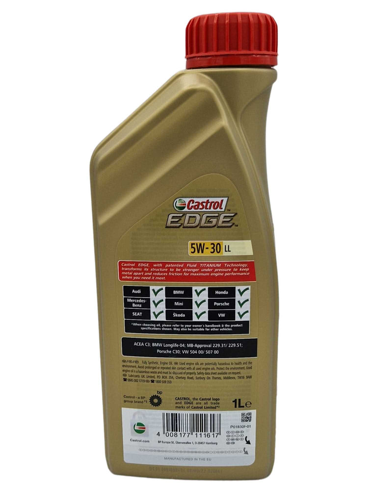 Castrol Edge Titanium Fst 5w 30 Ll Castrol Edge 5W-30 LL 1 Liter – oel-billiger
