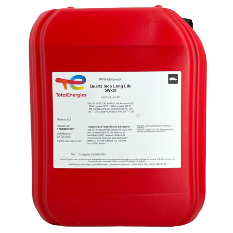 Total Quartz Ineo Longlife 5W-30 20 Liter