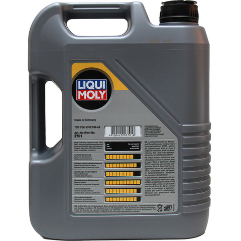 Liqui Moly Top Tec 4100 5W-40 Motoröl 5L • Sieh Preis »