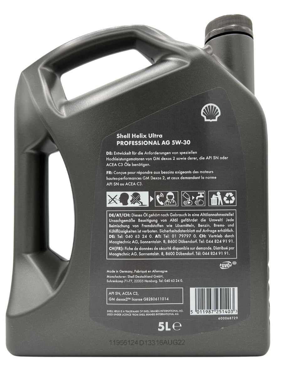 Shell Helix Ultra Professional AG 5W-30 5 Liter – oel-billiger