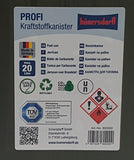 Hünersdorff Benzinkanister PROFI 20 Liter olivgrün 802000 made in Germany