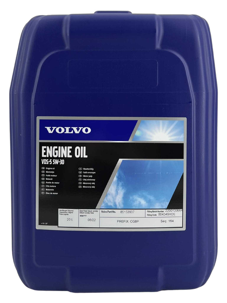 Original Volvo Engine Oil VDS 5 5W 30 20 Liter Oel billiger original-volvo-engine-oil-vds-5-5w-30-20-liter-oel-billiger